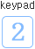 Keypad 2